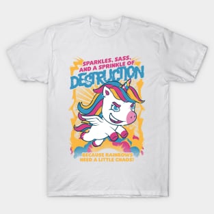 Unicorn Rainbows Destruction - Cute Funny Gift T-Shirt